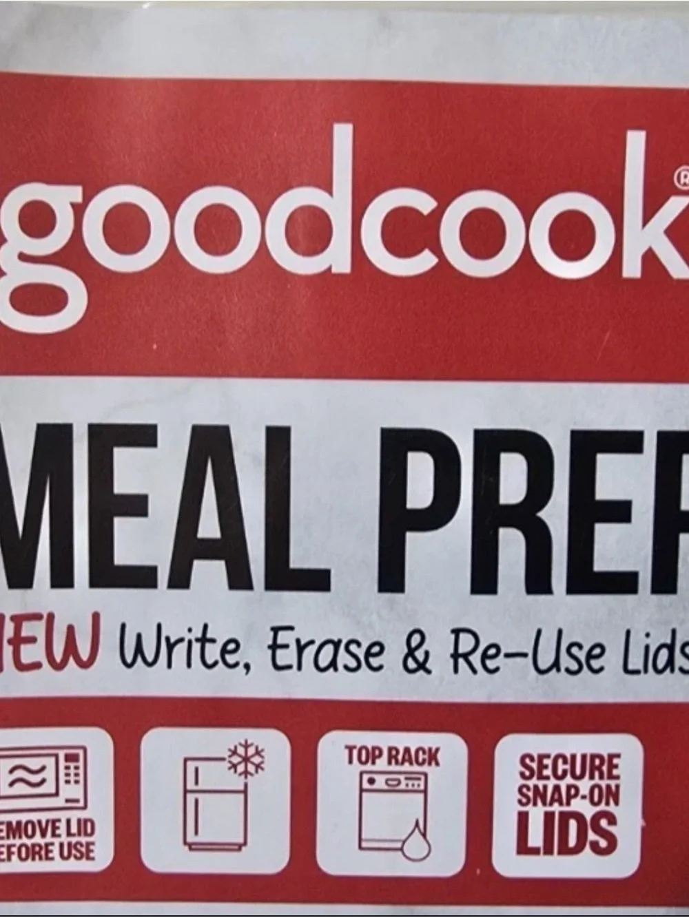 GoodCook Black Meal Prep 60-Piece Set - 30 Containers + 30 Lids